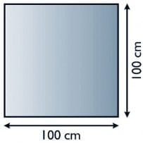 Sklo pod kamna čtverec 100/100 cm tl. 8mm Lienbacher