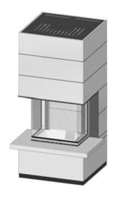 SIM Arte 3RL-60h-4S s parapetem jemný beton 1/3