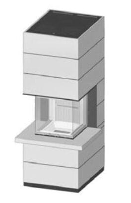 SIM Arte-U-50h-4S s parapetem jemný beton 2/3