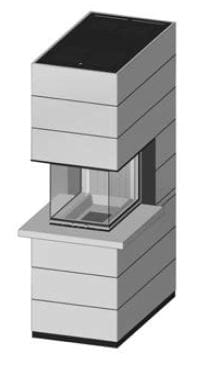 SIM Arte-U-70h-4S s parapetem jemný beton 3/3