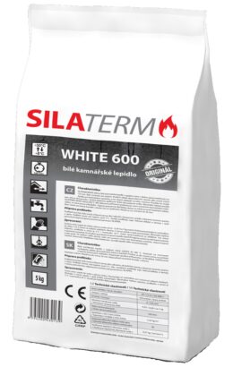 Kamnářské bíle lepidlo WHITE 600 – 5kg Silaterm