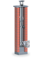 Zděné komíny s nerezovou vložkou