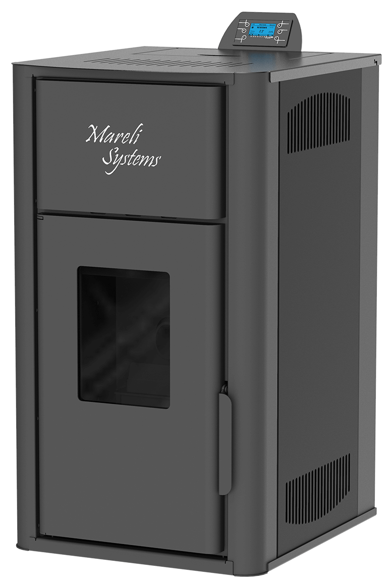 Teplovodní peletová kamna Mareli Systems PS Hydro 24 kW černá