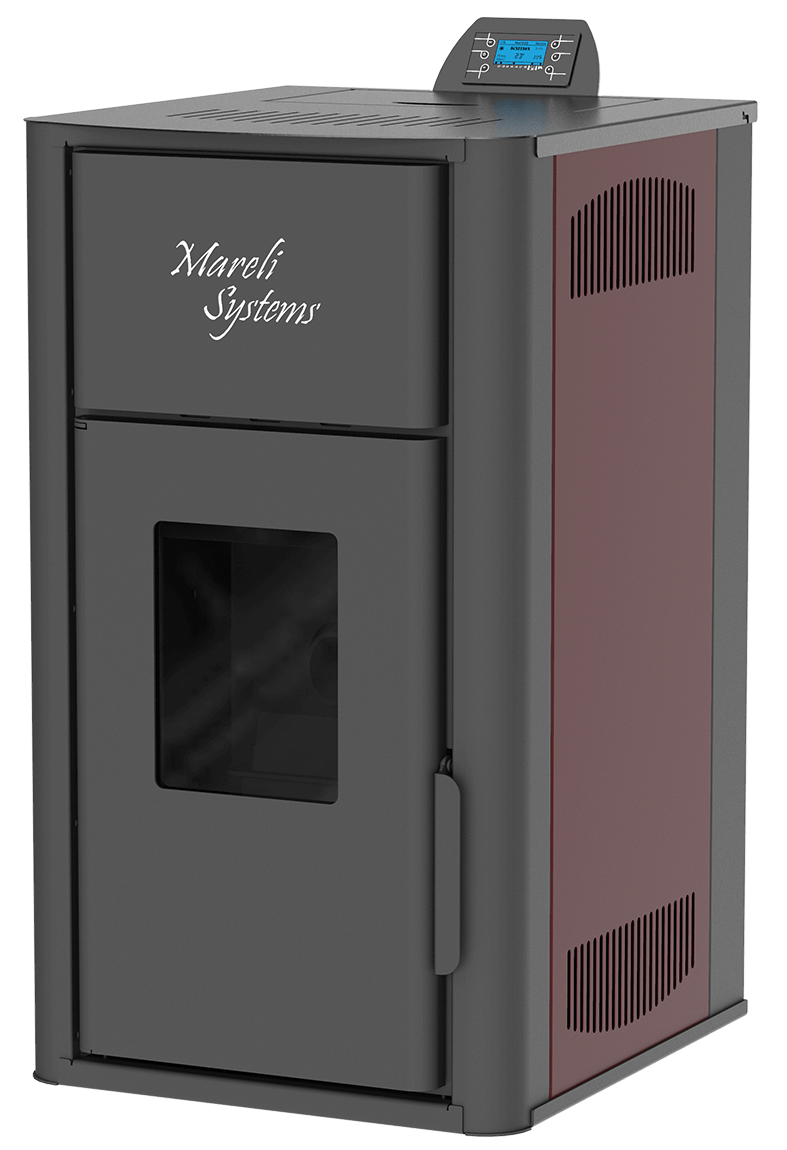 Teplovodní peletová kamna Mareli Systems PS Hydro 18 kW černá